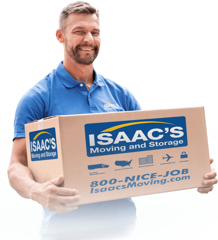 Man holding storage box